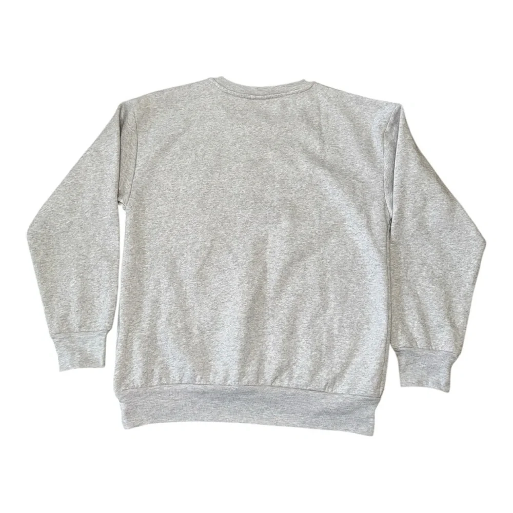 Women’s Peanuts Christmas/Holiday Gray Light Up Sweater - S